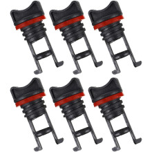 Lot de 6 bouchons de vidange étanches en caoutchouc pour kayak, couvercles de trous de kayak de rechange