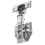 Cupboard Hinge Stainless Steel Silver 1 Set 4