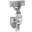 Cupboard Hinge Stainless Steel Silver 1 Set 6