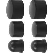 3 tailles de coupelles de pivot pour trucks de skateboard, en polyuréthane noir, pour des glisses stables et sûres.