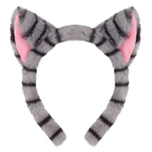 (Gray ears) 1//3/4/5/6 Cats Costume Cosplay Cats Ear Headband Bows Tail Tutu Face Sticker Halloween Animal Fancy Costume Accessories