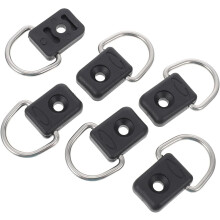 6 set di anelli elastici per kayak, fibbie per corde elastiche e raccordi ad anello a D