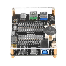 (A) USB Tester Board Diagnostic Tool Multiple Interfaces For Type B Type C 3.2 MicroB Cables Multicolor