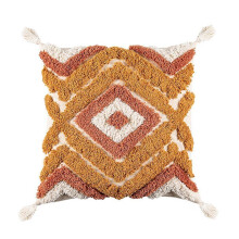 (4) Nordic Style Throw Pillow Covers Boho Diamond Tufted Pillow Cushion Cover Backrest Cushion for Case Pillowcase
