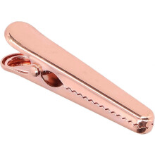 Zegelclip van roestvrij staal (roségoud) (1 stuk)