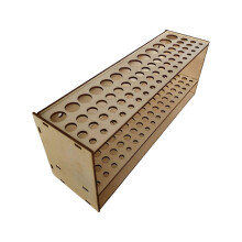 Paint Brush Holder Organizers for Colored Pencils Paint Makeups Brush Rack Wood Paint Brush Holder Brush Display Stand