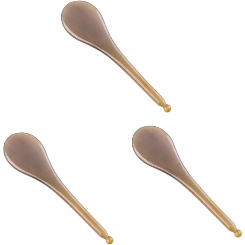 Hkhbjs 3Pcs Gua Sha Board For Facial Massage Yak Horn Gua Sha Massage Tool Face Beauty Tool