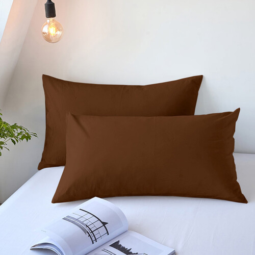 Microfiber Pillowcases Queen Size 2 Pack Envelope Closure 1