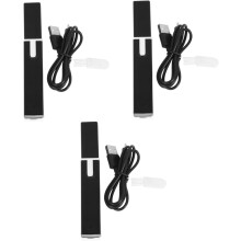 3pcs USB Nose Hair Trimmer Double Edged Cutter Head for Ear and Face Nose Hair Removal