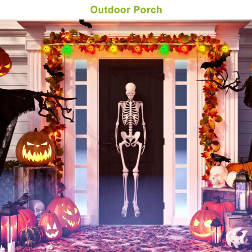 3Pack Halloween String Lights 3D String Lights Decorative Lamps for Party Patio Colorful 1