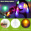 3Pack Halloween String Lights 3D String Lights Decorative Lamps for Party Patio Colorful 7