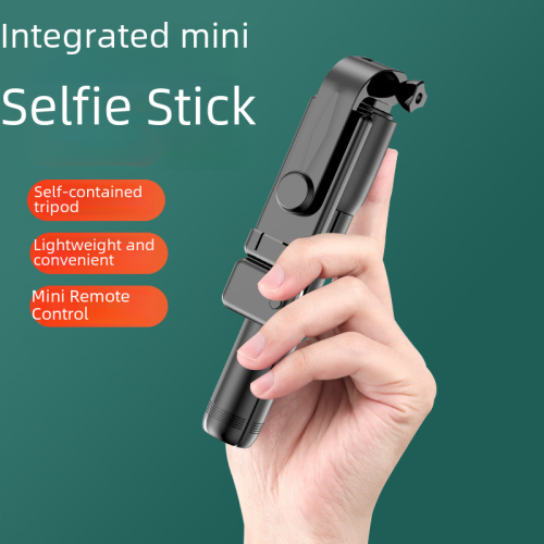 Perche à selfie mobile avec éclairage intégré, support actif universel mini multifonctionnel Bluetooth 2
