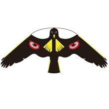 Bird Scarer Kite Without Pole Crops Farm Protector Hawk Flying kite | Deterrent for Gardens Farms and Docks丨Keeps Birds