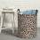 Leopard-Pattern Round Laundry Basket Toy for Clothes Organization & Bathroom/Room Decoration 6