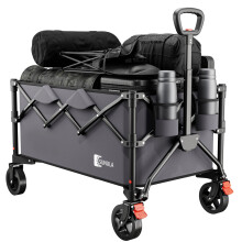 Sunula Festival Trolley with Brake - 250L Capacity & 330LB, Heavy Duty Folding C