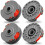 BESPOTCL 4PCS Replacement Strimmer Spools Compatible with Flymo Power/Mini/Trim 1