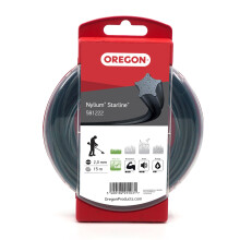 Oregon Star Shaped 2mm Strimmer Line with Aluminium Particles, Tackles Long Gras