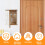 Wood Key Box with 6 Hooks for Home Decor 2