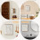 Wood Key Box with 6 Hooks for Home Decor 6