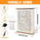 Wood Key Box with 6 Hooks for Home Decor 7
