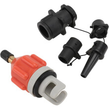 Adattatore per pompa da kayak, set di adattatori per aria compressa con attacco per piastra a raggi, multifunzionale.