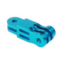 (A, Blue Color) Long & Short Adjustable Arm Straight Joints Mount 3 Way for Hero 8 9 10 Xiaoyi Action Camera Accessories