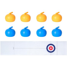 Compact Curling Set for Leisure Time Multiplayer Game for Boys and Adults