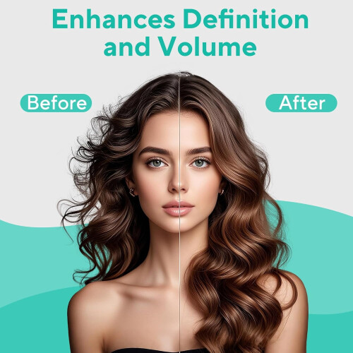 Curl Defining Brush for Curly Hair Green 1PC 2