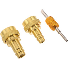 R134A to R1234Yf Ac Conversion Adapter Kit, High and Low Side Quick Coupler Set