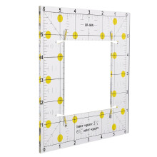 Plastic Sewing Ruler Square Quilting Ruler Data Display Easy to Read Numbers for Quilting and Clothes Making
