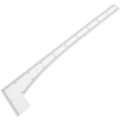 French Curve Sewing Ruler Tailor Pattern Drawing Tool Plastic L Square Corner Angle Ruler