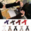 Women's Polyester Long Fingerless Winter Gloves with Retro Cable-Knit Pattern, Half-Finger Design for Easy Operation 6