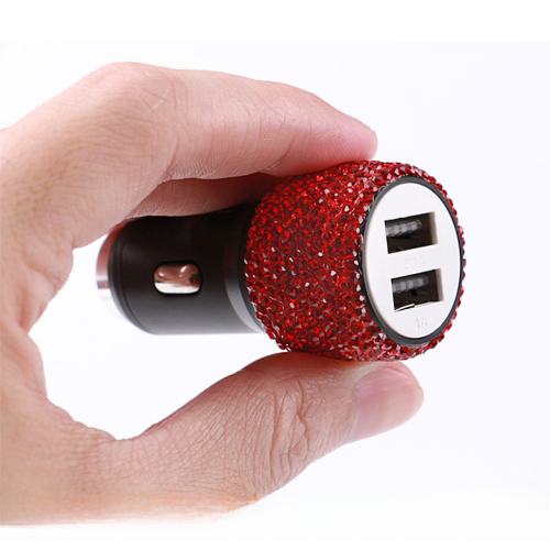 Φορτιστής αυτοκινήτου Diamond με διπλό USB, τρυπάνι, αναπτήρας αυτοκινήτου, φορτιστής 2