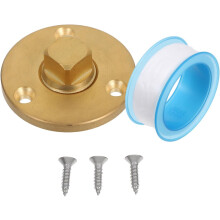 Kupfer-Bootsablaufstopfen-Set mit Gewindestopfen und PTFE-Band – Marine-Wasserstopfen