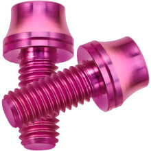 2Pcs Titanium Bike Water Bottle Cage Bolts with Washers M5X12 Purple Bottle Holder Screws