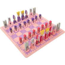 Educational Foldable Chess Board and Adults, Travel-Friendly Educational Chess Set