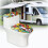 Geometric Pattern Cat Adjustable Toilet Lid Dust Cover Set with Elastic Bottom 6