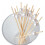 Disposable fruit stick color White Pearl fruit fork creative art sandwich stick fruit100pcs 6