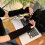 Women's Polyester Long Fingerless Winter Gloves with Retro Cable-Knit Pattern, Half-Finger Design for Easy Operation 8