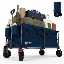 Ultra-Fold Festival Trolley on Wheels 300L Beach Trolley Cart Camping Trolley He