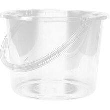 Seau portable réutilisable de grande capacité avec poignée pour eau