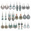 Σκουλαρίκια με υπερβολικό ρετρό στυλ σε έθνικ στιλ, σκουλαρίκια με φούντες και 2