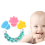 Teether leanbh bata teether teether silicone naíonán sealbhóir fiacla molar creathadh teether 4