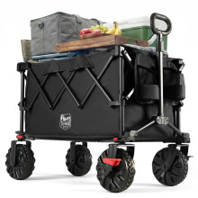 TIMBER RIDGE Folding Festival Trolley on Wheels 250L Foldable Camping Trolley wi