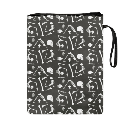 Books Sleeve with Handle Polyester Fabric Protector Wrap Bag Book Protector Decorative Design Reusable with Book Protection for Librarian Gift 1
