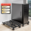 Computer host bracket chassis mobile pulley base increased shelf household simple metal storage bracket 2