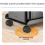 Computer host bracket chassis mobile pulley base increased shelf household simple metal storage bracket 4