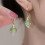 Στυλ Angel Tears Ear Hook Design Light Elegant σε σχήμα σταγόνας, σκουλαρίκια με πέτρα Cat's Eye, 3