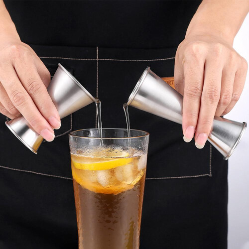 Doppelmessbecher aus Edelstahl 304, Shaker, Cocktailgetränk, Sand, Eis, Debugging-Becher 1