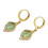 Στυλ Angel Tears Ear Hook Design Light Elegant σε σχήμα σταγόνας, σκουλαρίκια με πέτρα Cat's Eye, 4